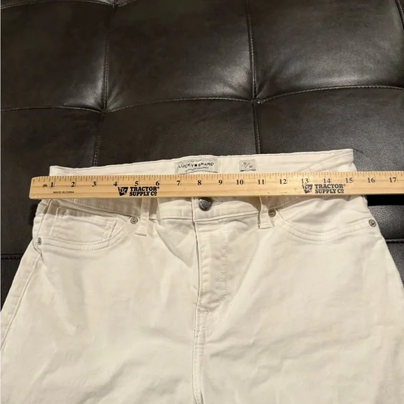 Lucky Ava Skinny white cotton jeans women’s size 12 measurements in pictures - Picture 7 of 12